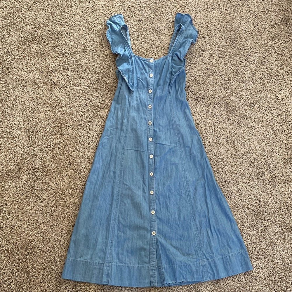 Madewell Denim tank button down dress NWOT